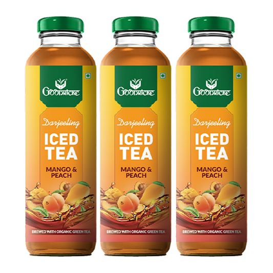 Goodricke Darjeeling Iced Tea – Mango & Peach (Brewed with Organic Green Tea) - Pack of 3
