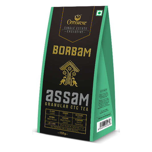 Borbam Single Estate Assam CTC Tea - 150gm