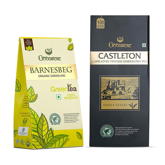 Castleton Vintage Darjeeling - 100 Tea Bags+ Barnesbeg Organic Darjeeling Tea - 100 gms (COMBO OFFER)