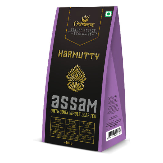 Harmutty Single Estate Assam Orthodox Whole Leaf Tea - 100gm
