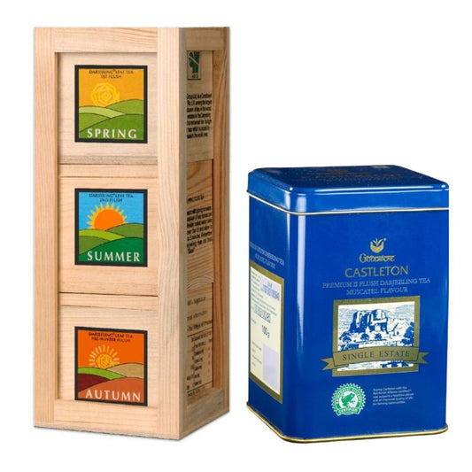 Combo Offer- 3 in 1 Darjeeling 3 Seasons Flush Teas 150 gms + Castleton Premium Muscatel 100 gms
