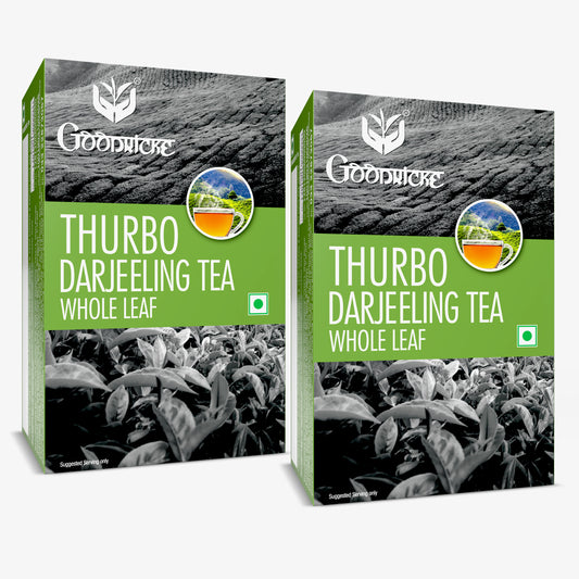Thurbo Whole Leaf Darjeeling Tea -Single Estate Darjeeling Tea 100 gm (Pack of 2)