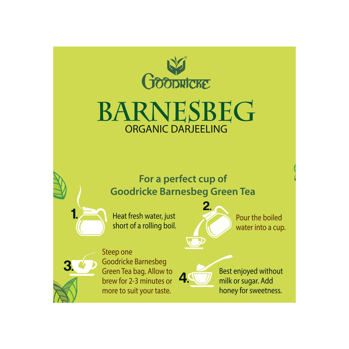 Barnesbeg Organic Darjeeling Green Tea, 100GMS (Pack of 3)