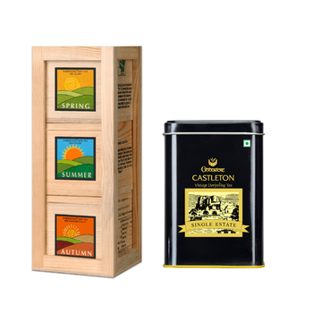 Goodricke Combo Offer- 3 in 1 Darjeeling 3 Seasons Flush Teas 150 gms + Castleton Vintage 250 gms