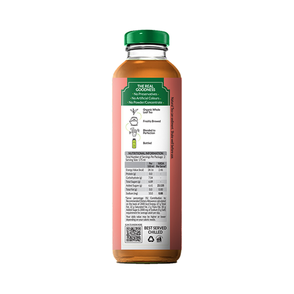 Goodricke Darjeeling Iced Tea – Classic Peach (Brewed with Organic Black Tea) - Pack of 3