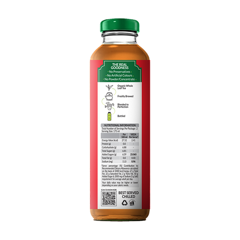 Goodricke Darjeeling Iced Tea – Strawberry Flavor (Brewed with Organic Black Tea) - Pack of 3