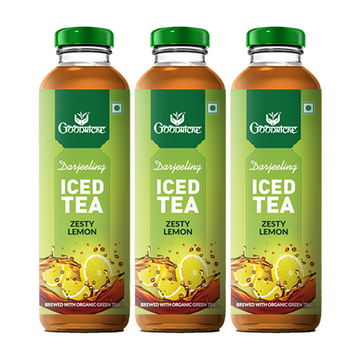 Goodricke Darjeeling Iced Tea – Zesty Lemon (Brewed with Organic Green Tea) - Pack of 3