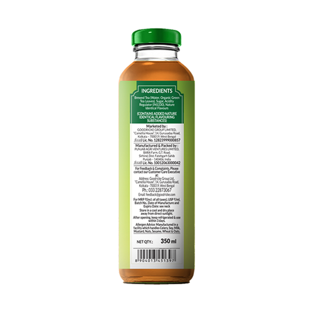 Goodricke Darjeeling Iced Tea – Zesty Lemon (Brewed with Organic Green Tea)