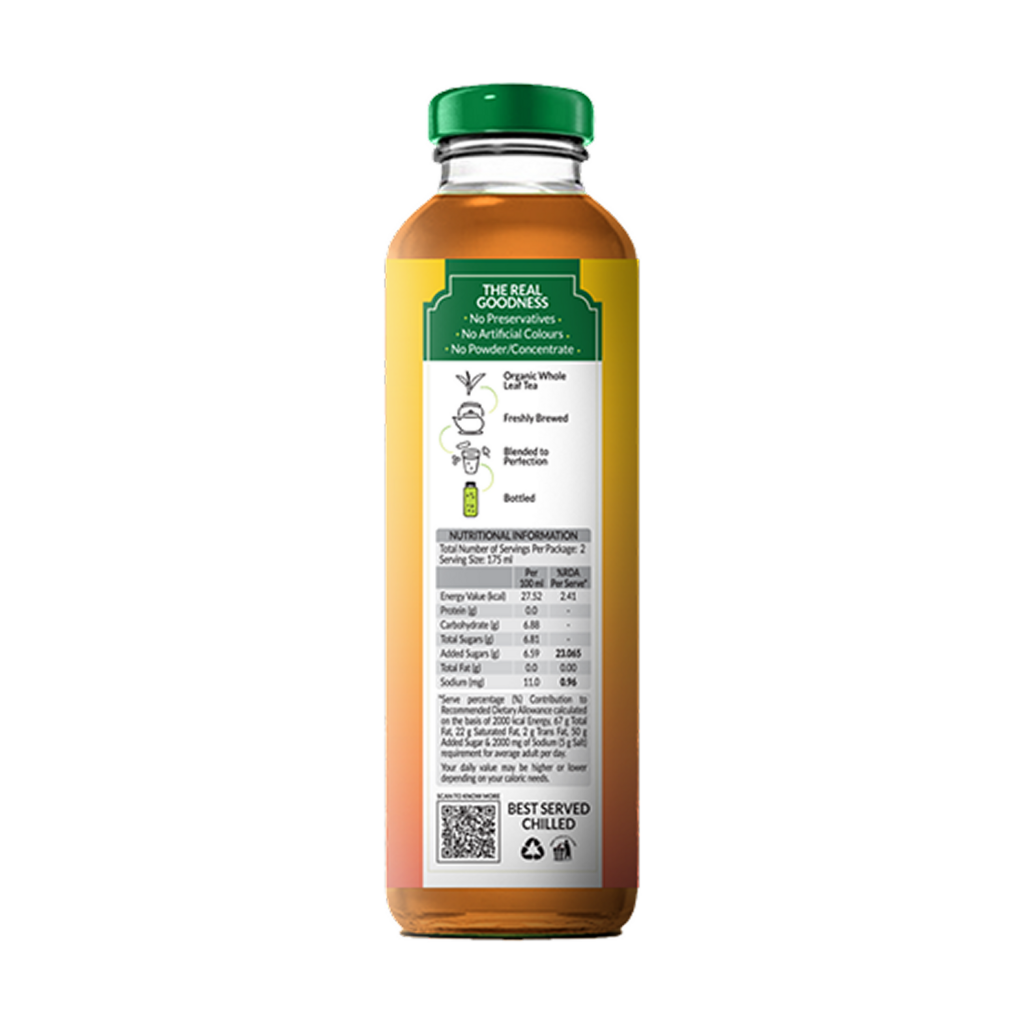 Goodricke Darjeeling Iced Tea – Mango & Peach (Brewed with Organic Green Tea) - Pack of 12
