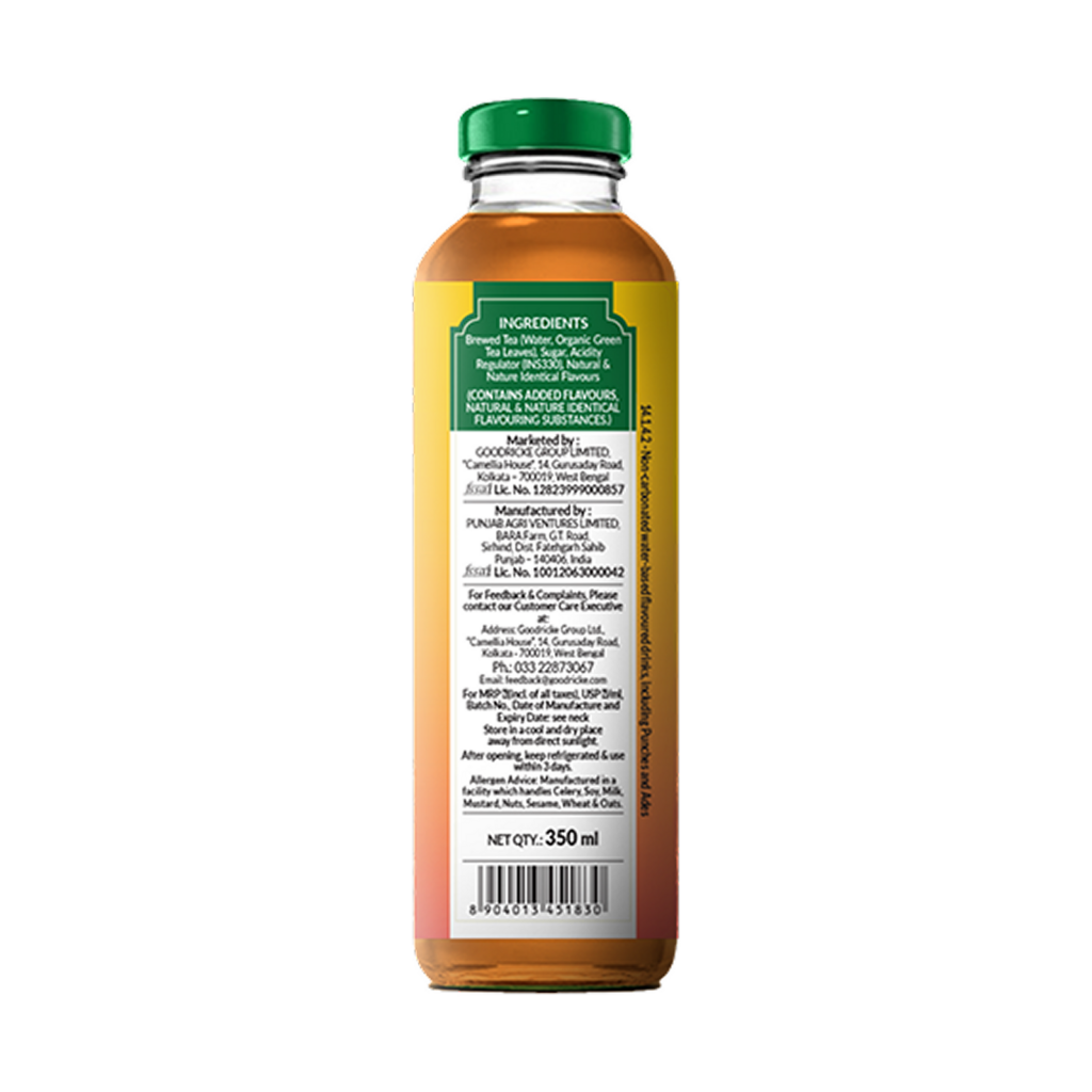 Goodricke Darjeeling Iced Tea – Mango & Peach (Brewed with Organic Green Tea) - Pack of 3