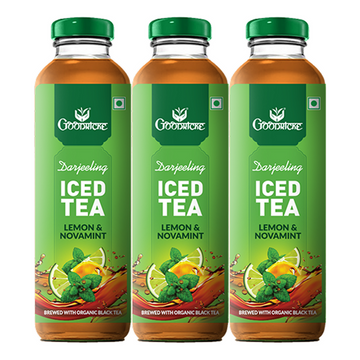 Goodricke Darjeeling Iced Tea – Lemon & Novamint (Brewed with Organic Black Tea) - Pack of 3