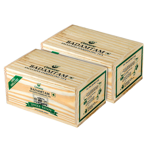 Badamtam Single Estate Organic Darjeeling Tea, 250 GM (Pack of 2)