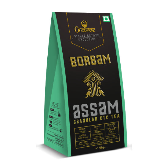 Borbam Single Estate Assam CTC Tea - 150gm
