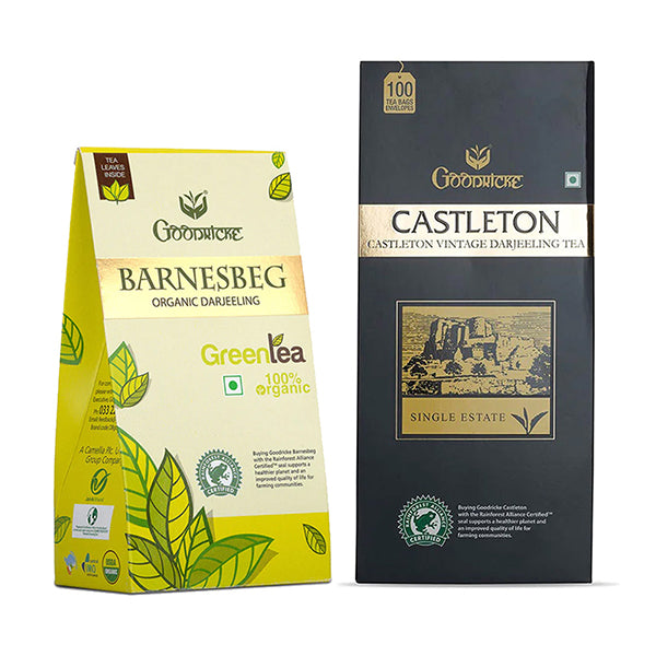 Castleton Vintage Darjeeling - 100 Tea Bags+ Barnesbeg Organic Darjeeling Tea - 100 gms (COMBO OFFER)