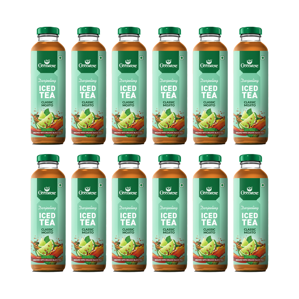 Goodricke Darjeeling Iced Tea – Classic Mojito (Brewed with Organic Black Tea) - Pack of 12