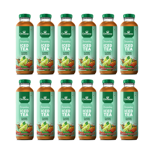 Goodricke Darjeeling Iced Tea – Classic Mojito (Brewed with Organic Black Tea) - Pack of 12