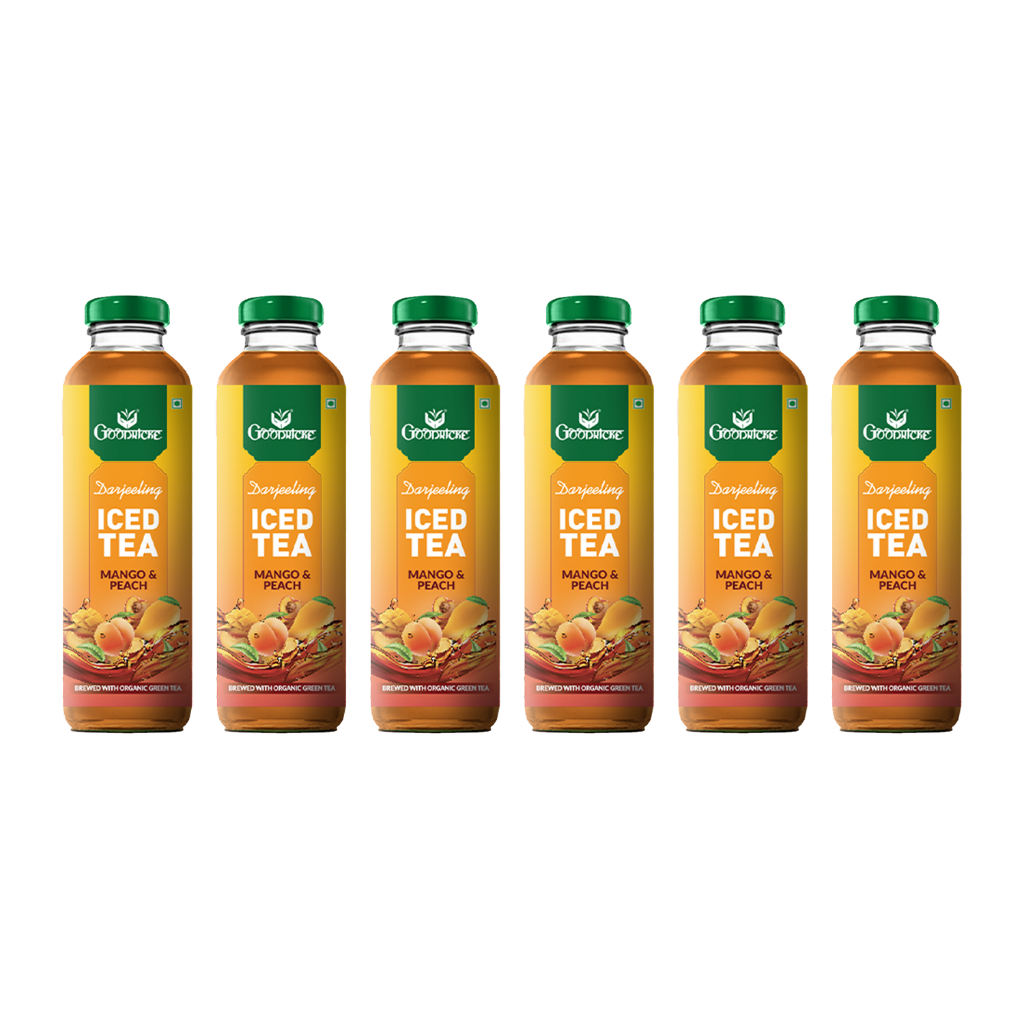 Goodricke Darjeeling Iced Tea – Mango & Peach (Brewed with Organic Green Tea) - Pack of 6