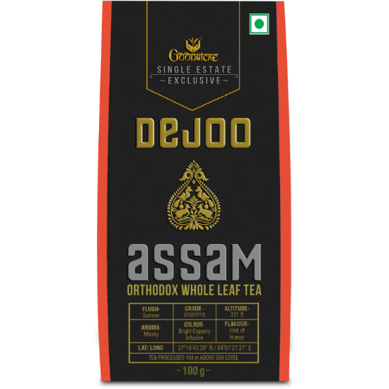 Dejoo Single Estate Assam Orthodox Whole Leaf Tea - 100gm