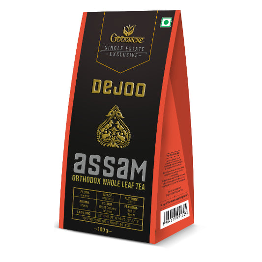 Dejoo Single Estate Assam Orthodox Whole Leaf Tea - 100gm