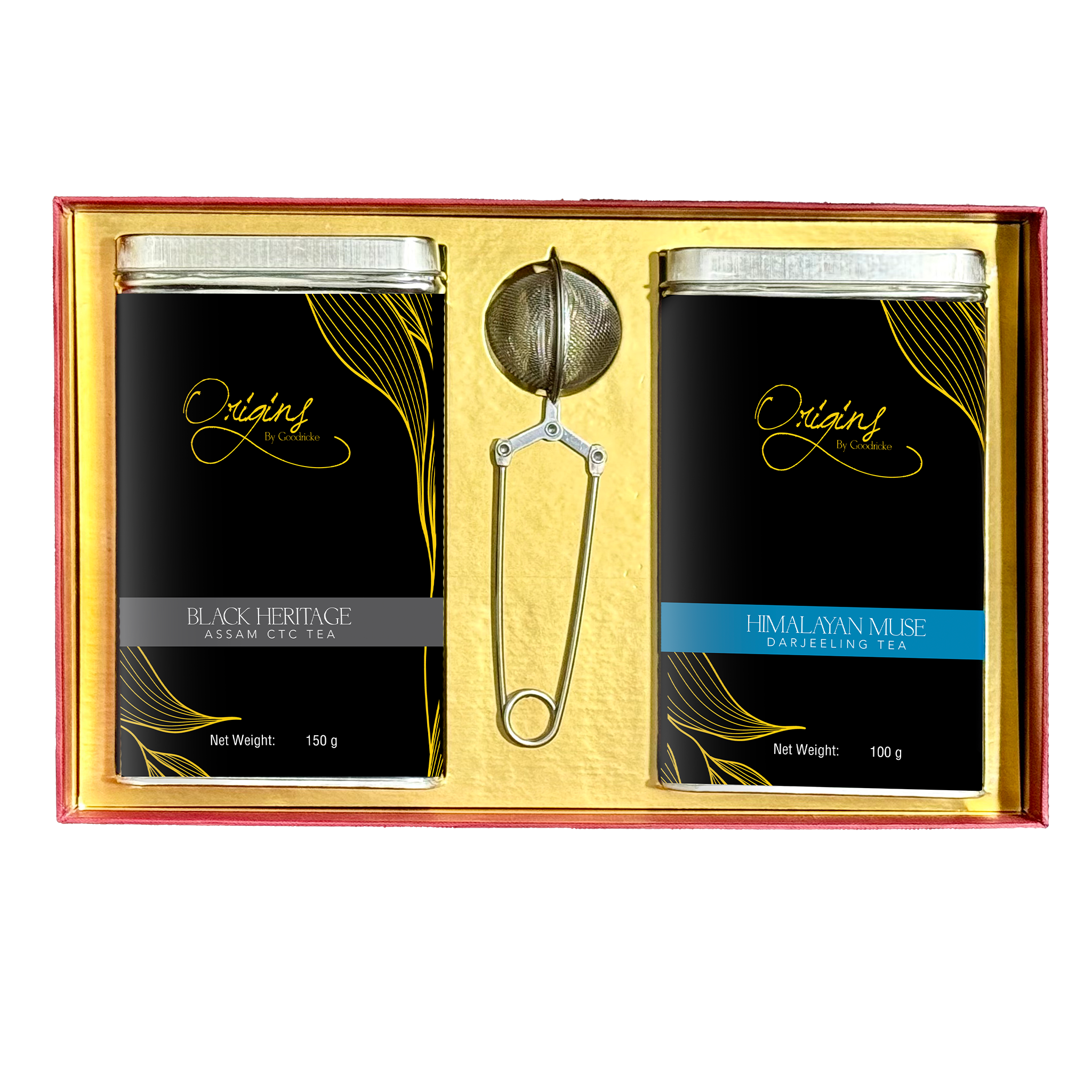 Goodricke Origins - Mountains & Valley Collection - Luxury Assorted Gift Pack with Single Estate Darjeeling - 250g