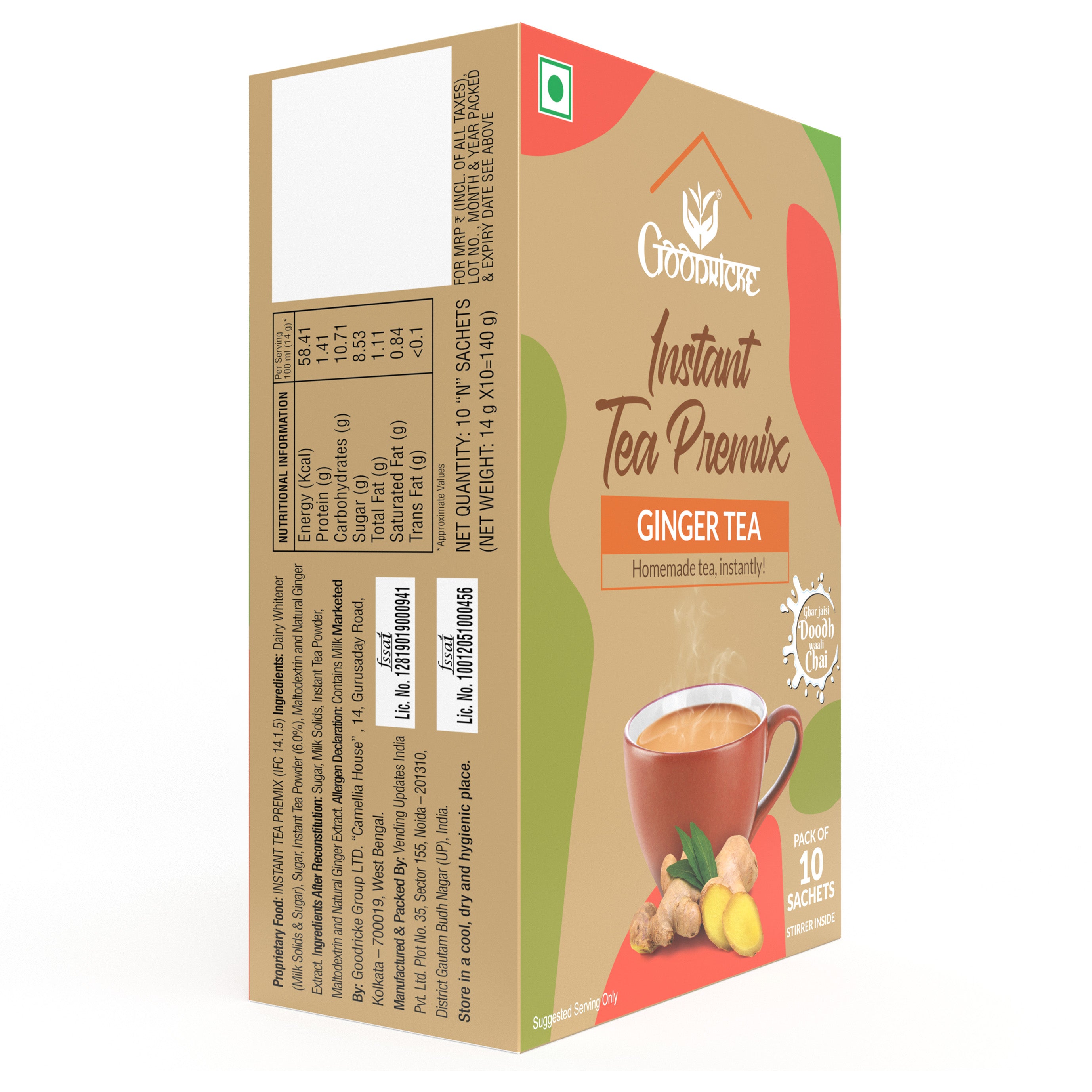 Instant Tea Premix – Ginger Tea- 140 Gms
