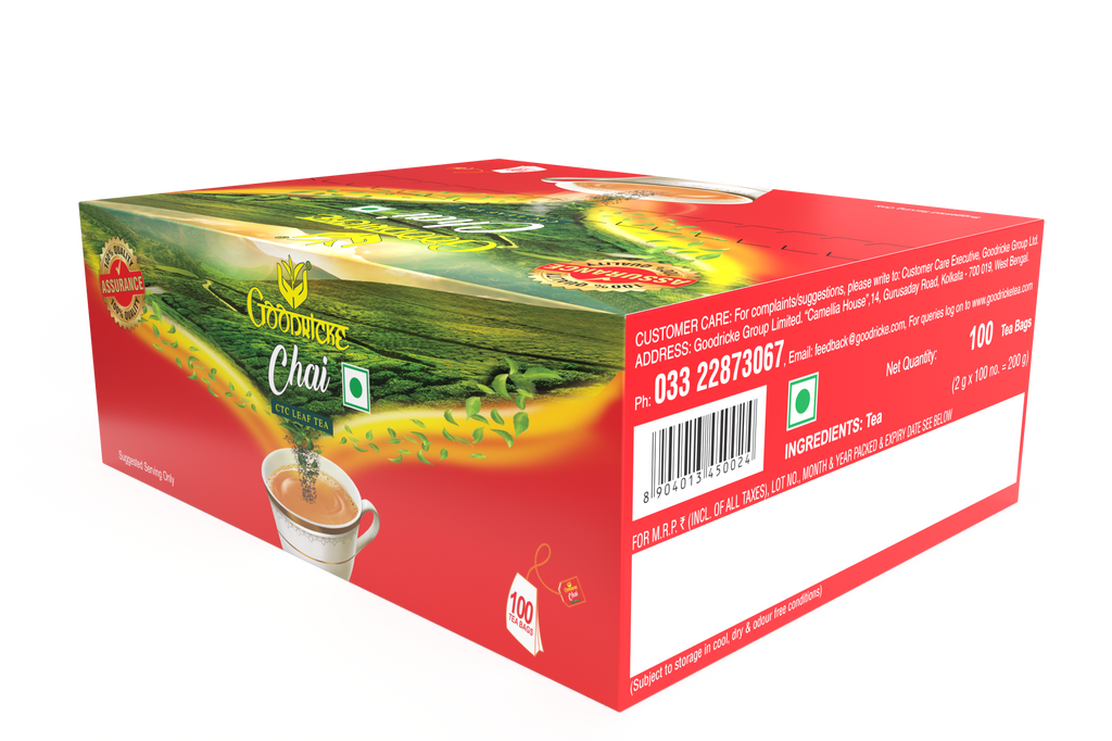 Buy Assam Tea Bags, Whole Leaf Organic Assam Tea Bags - Assamica Agro