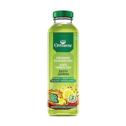 Organic Darjeeling Iced Green Tea - Zesty Lemon (350 ml) (Pack of 3)
