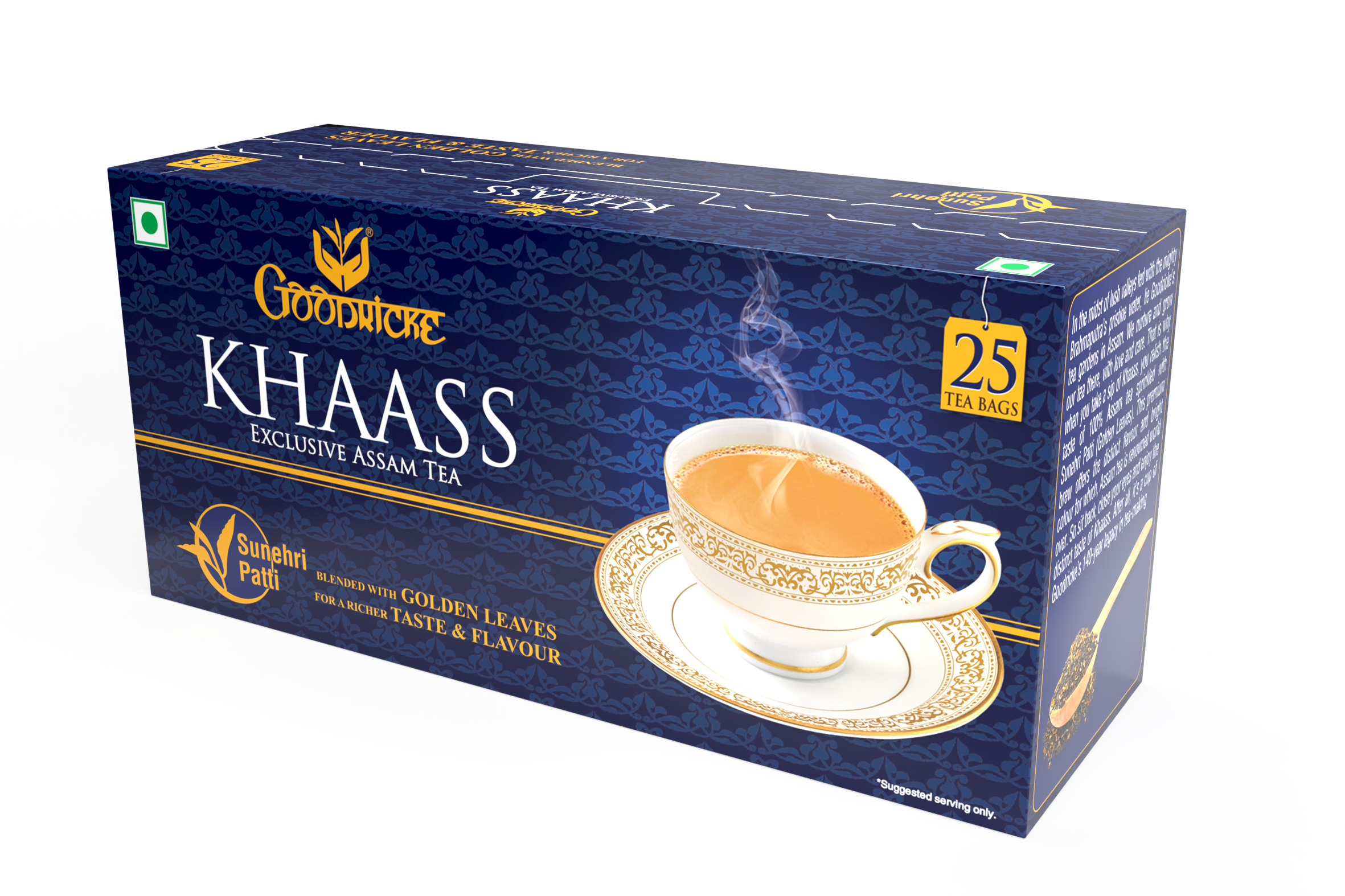 Khaass Exclusive Assam Tea, 25Tea Bags (Pack of 2)