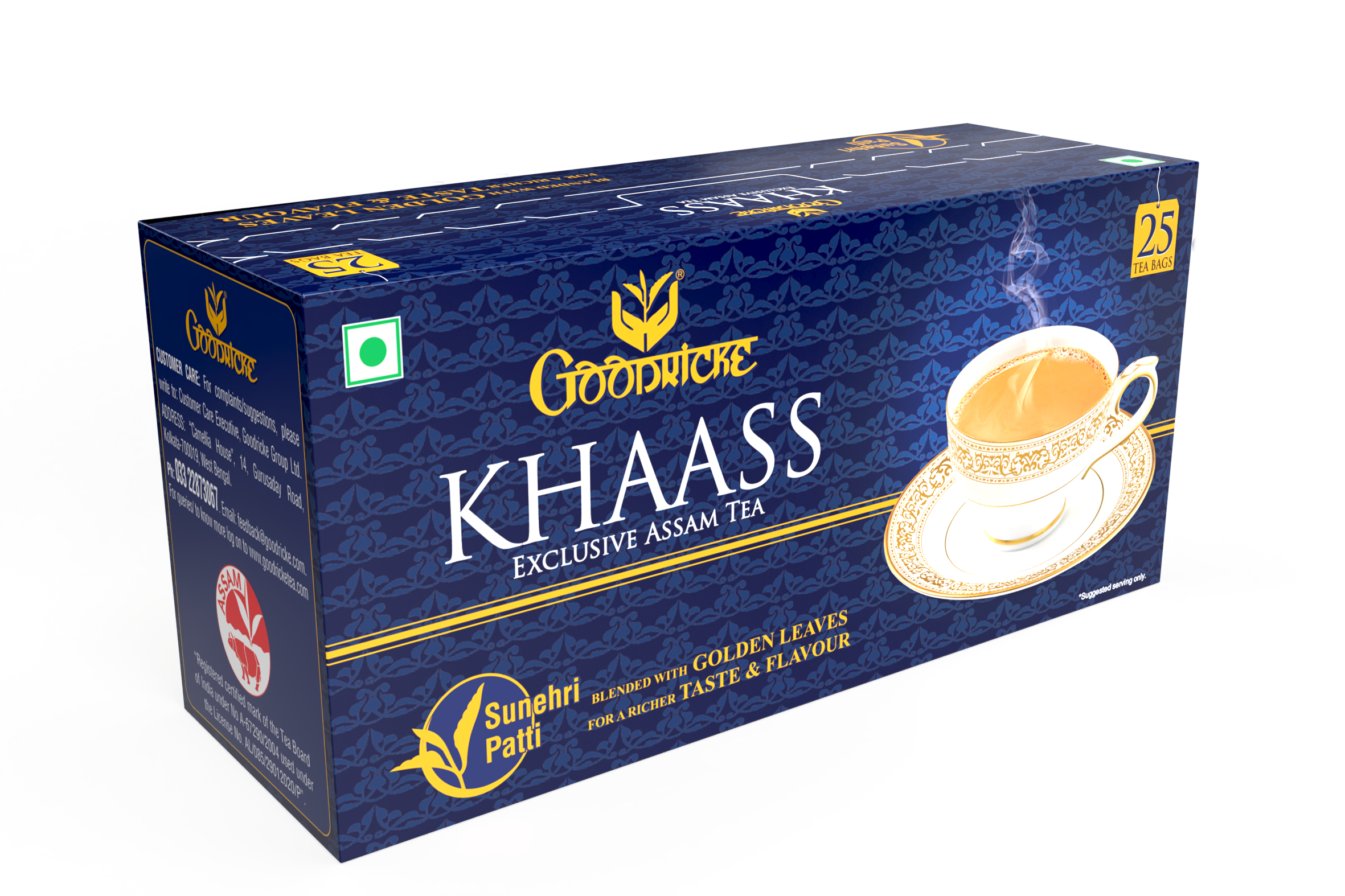 Khaass Exclusive Assam Tea, 25Tea Bags (Pack of 2)