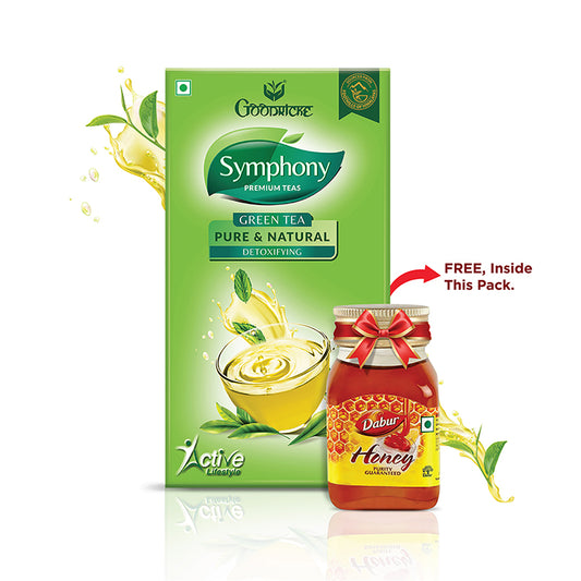 Symphony Pure & Natural Green Tea, 25 Tea Bags (Pack of 2)