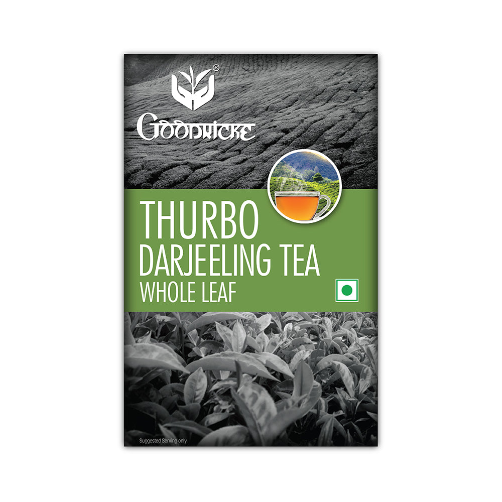 Goodricke Thurbo Whole Leaf Darjeeling Tea - 250gm (with a complimentary glass cup)