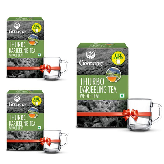 Thurbo Whole Leaf Darjeeling Tea -250 Gms (Pack of 3)