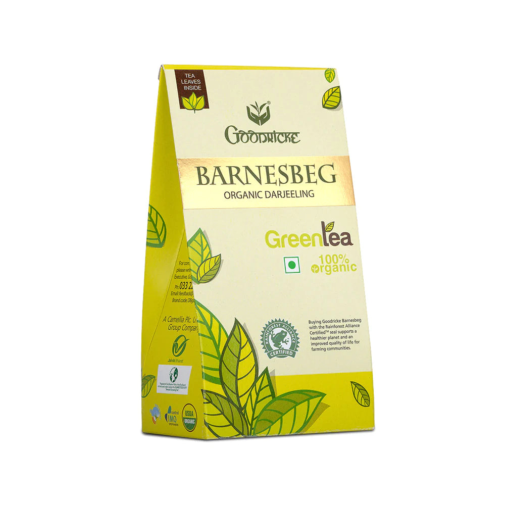 Barnesbeg Organic Darjeeling Green Tea - 100 gms + Badamtam Single Estate Organic Darjeeling Tea 250 gms