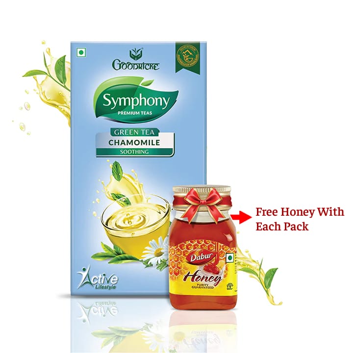 Symphony Chamomile Green Tea, 25 Tea Bags (Pack of 2)