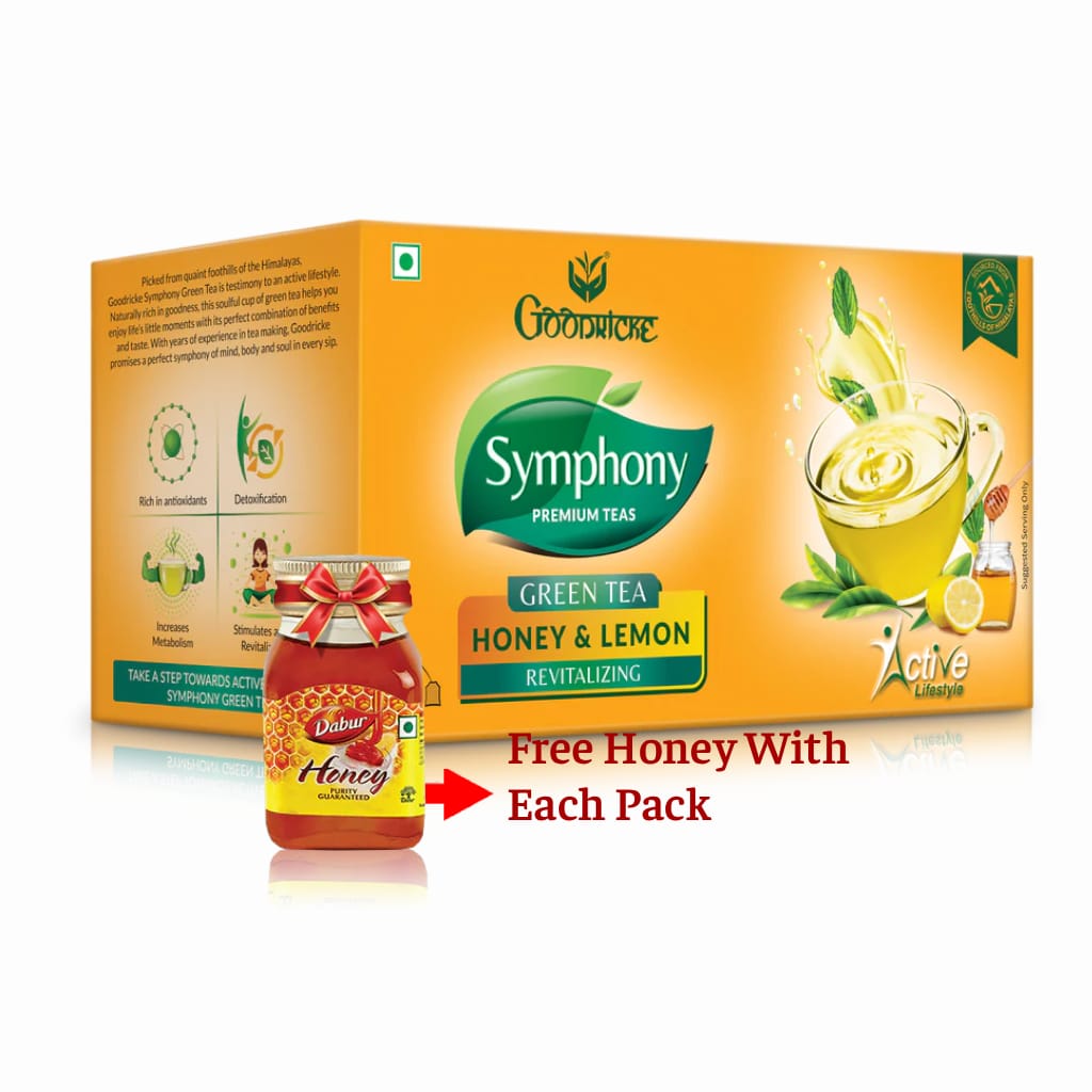 Symphony Lemon & Honey Green Tea, 25 Tea Bags