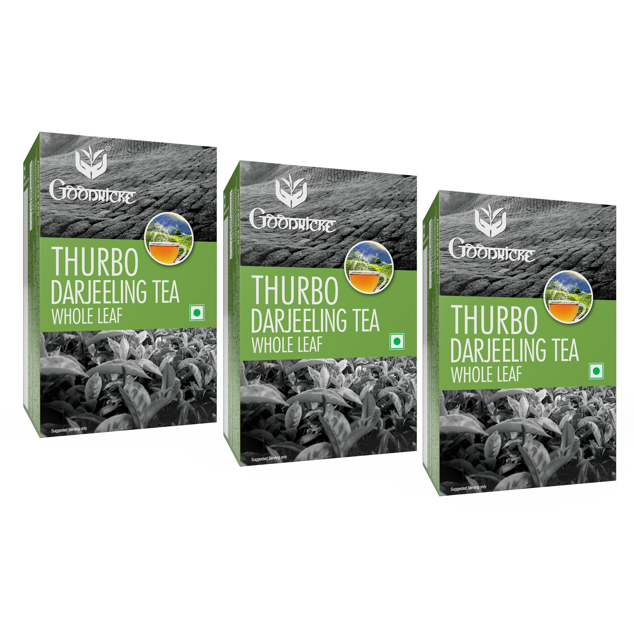 Thurbo Whole Leaf Darjeeling Tea -250 Gms (Pack of 3)
