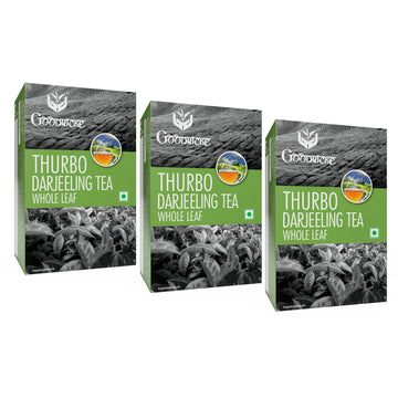 Thurbo Whole Leaf Darjeeling Tea -250 Gms (Pack of 3)
