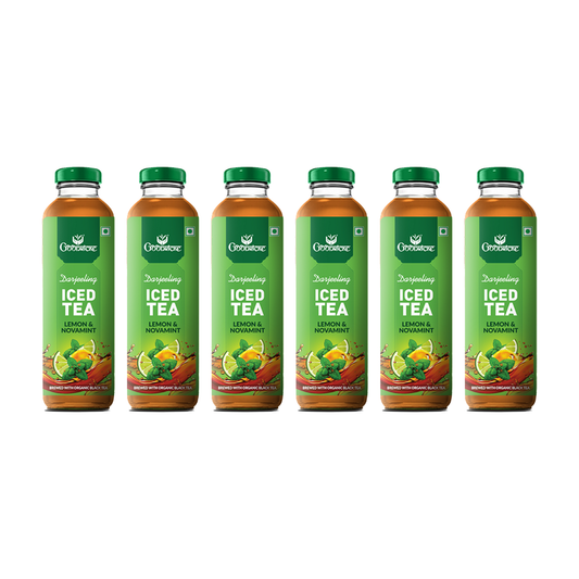 Goodricke Darjeeling Iced Tea – Lemon & Novamint (Brewed with Organic Black Tea) - Pack of 6