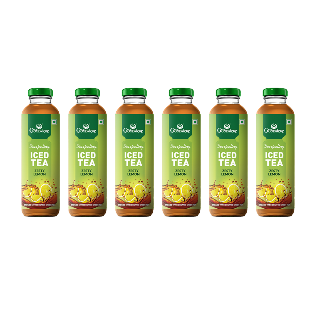Goodricke Darjeeling Iced Tea – Zesty Lemon (Brewed with Organic Green Tea) - Pack of 6