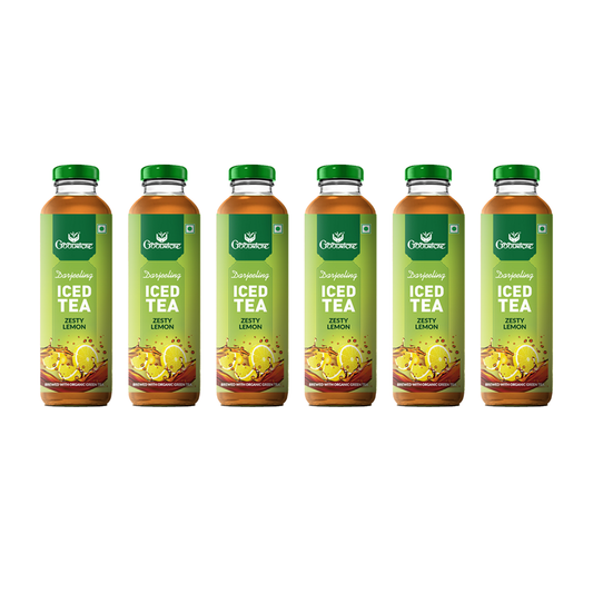 Goodricke Darjeeling Iced Tea – Zesty Lemon (Brewed with Organic Green Tea) - Pack of 6