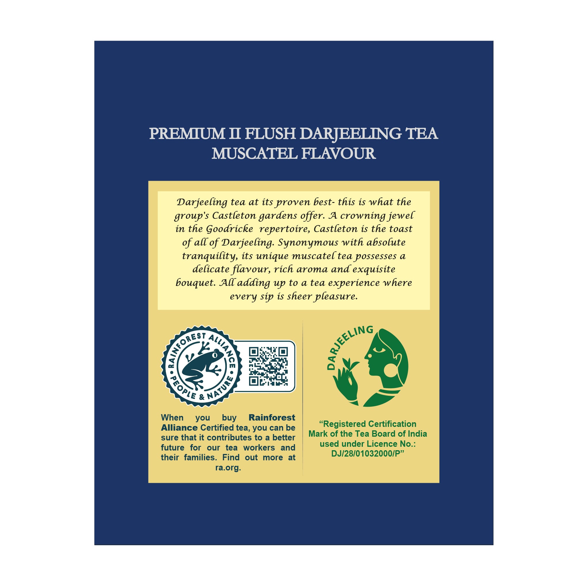 Castleton Premium Muscatel Darjeeling Tea - 100gm