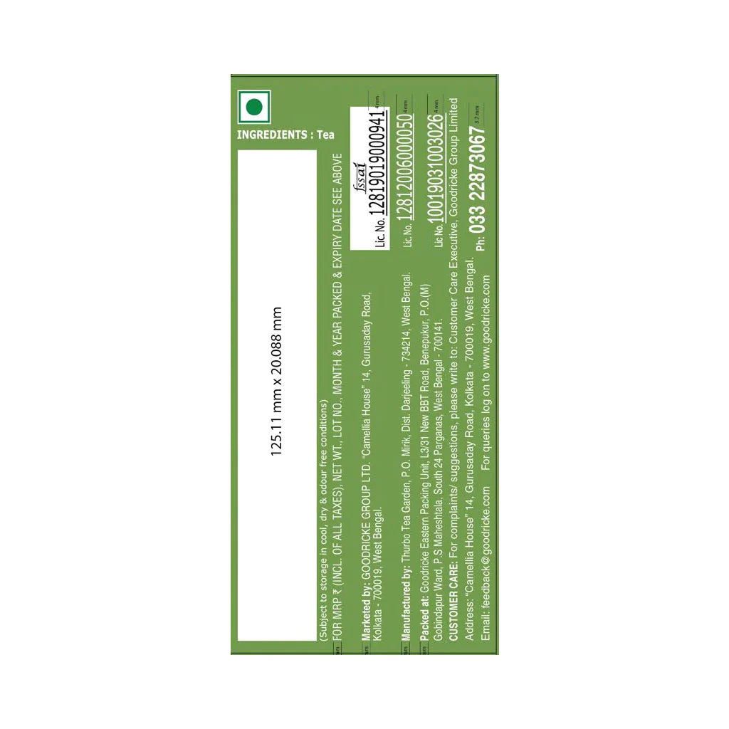 Thurbo Whole Leaf Darjeeling Tea - 250 gms + Badamtam Single Estate Organic Darjeeling Tea- 250 gms (COMBO OFFERS)
