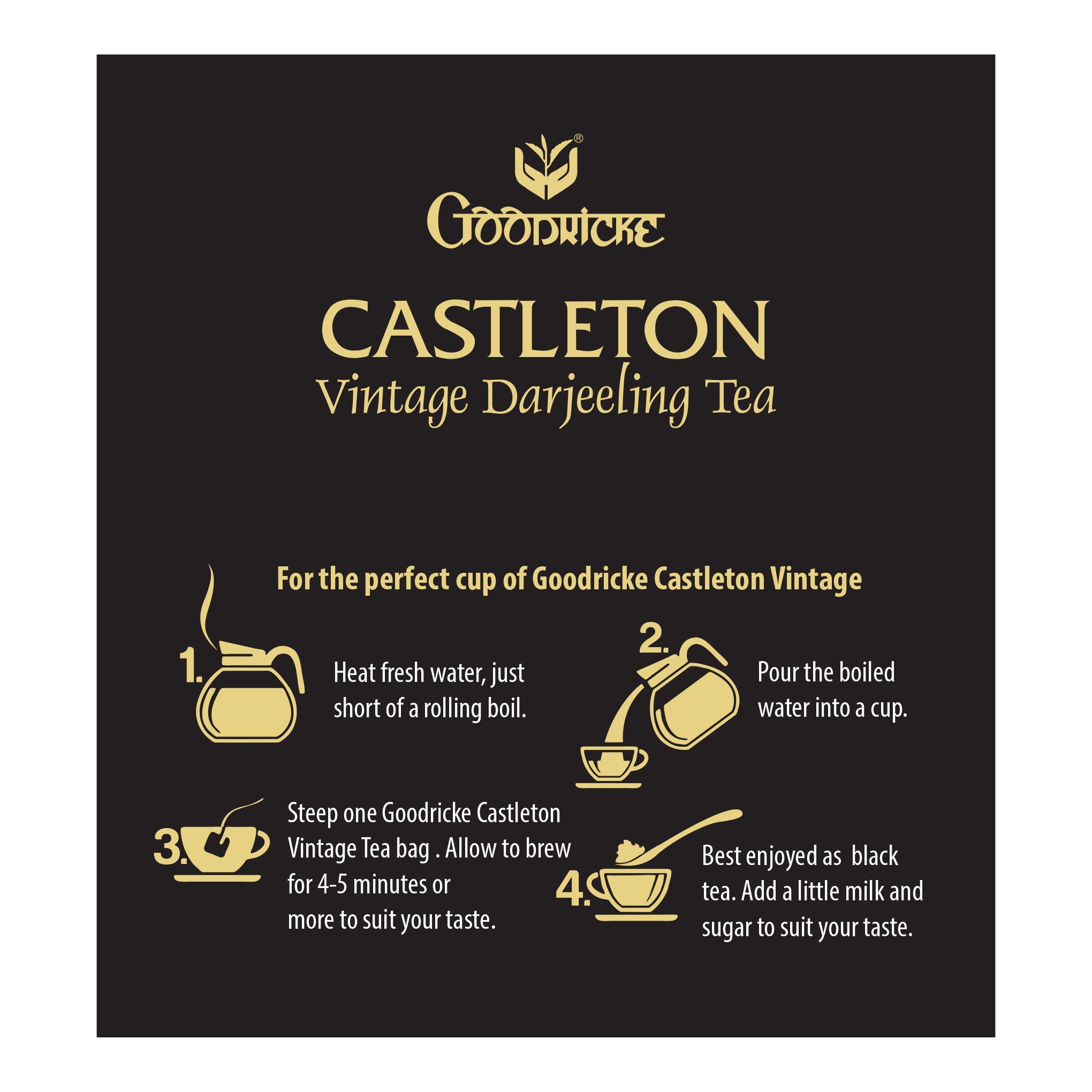 Castleton Vintage Darjeeling Tea, 25Tea Bags (Pack of 1)