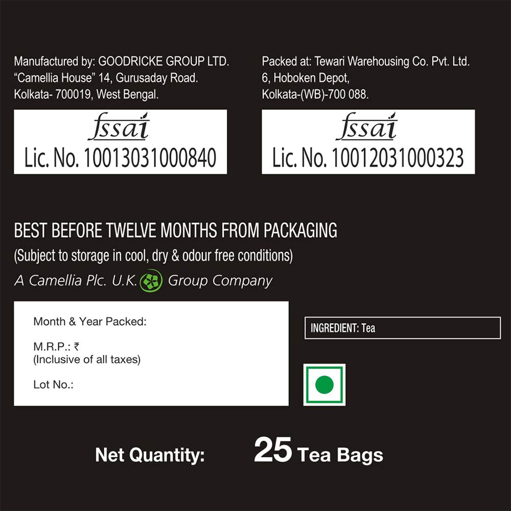 Roasted Darjeeling Tea (50 Tea Bags)