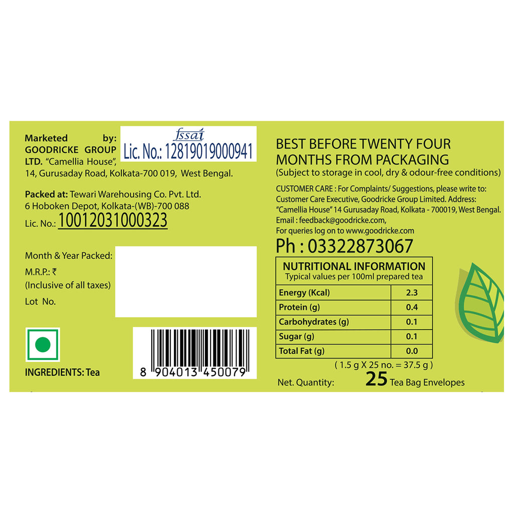 Barnesbeg Organic Darjeeling Green Tea, 100GMS (Pack of 3)