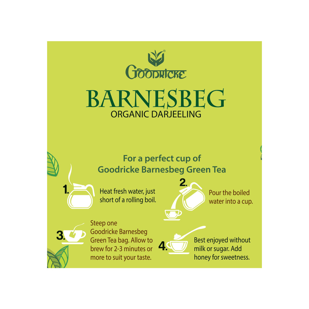Barnesbeg Organic Darjeeling Green Tea, 100GMS (Pack of 3)