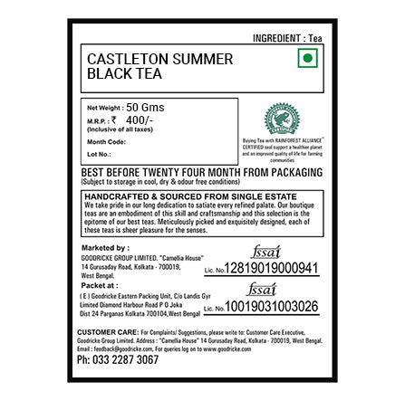 Castleton Summer Flush Black Tea 2022 – 50gm