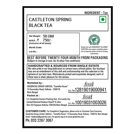 Castleton Spring Black Tea 2022 (50gm)