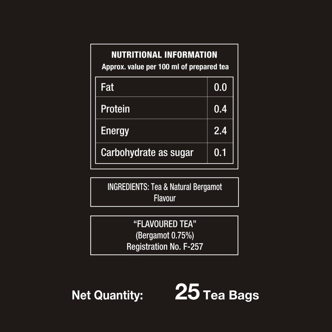 Khaass Earl Grey Tea, 25Tea Bags (Pack of 2)
