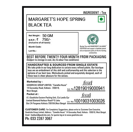 Margaret's Hope Spring Black Tea 2022 - 50gm
